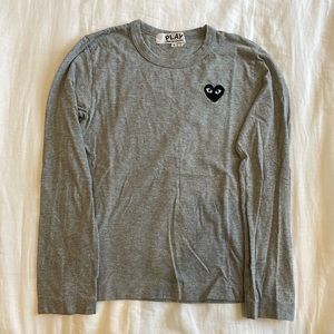 Play by COMME des GARÇONS grey long sleeve shirt